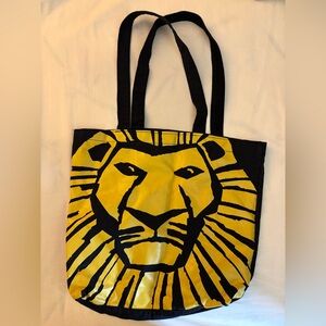 Disney Black and Yellow Lion Tote Bag